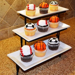 3 Tier Swiveling Plate Rack Stand