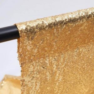 Sequin Backdrop Curtain (Gold)