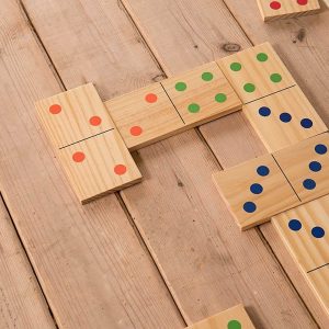 Wood Lawn Outdoor Large-Format Domino Set