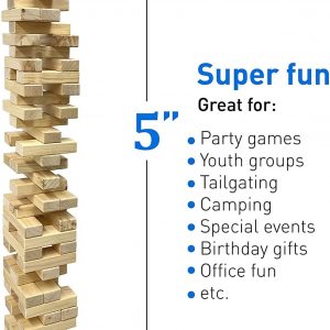 Stack & Tumble Giant Wood Block Tower (Jenga)