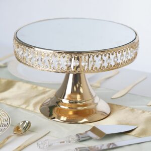 Gold Sparkling Beaded Cake Stand