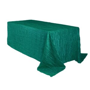 Crinkle Taffeta Rectangle Tablecloth - 6FT (More Colors Available)