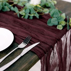 Gauze Cheesecloth Table Runner (More Colors Available)