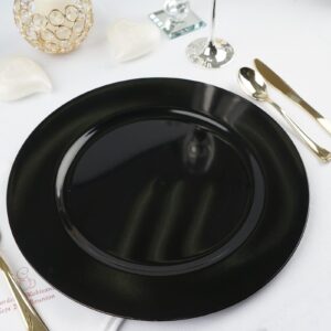 Black Acrylic Charger Plate
