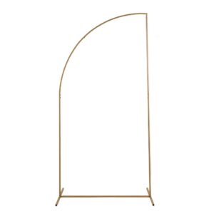 7Ft Gold Metal Half Moon Backdrop Stand