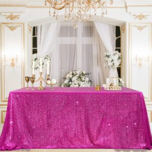 Fuchsia Sequin Tablecloth