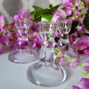 Glass Candlestick Holder