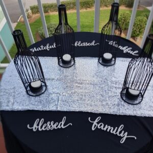 Wire Bottle Candle Holder