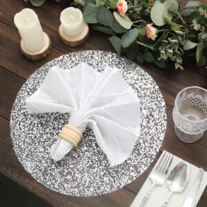 Silver Sequin Placemats