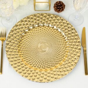 Gold Peacock Charger