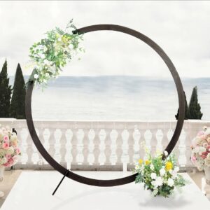 Rustic Wooden Circle Backdrop Stand