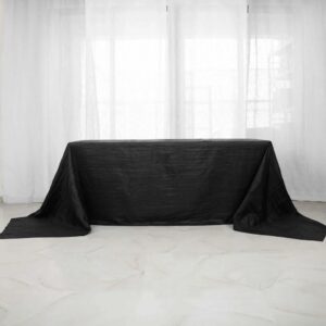 Crinkle Taffeta Rectangle Tablecloth - 8FT