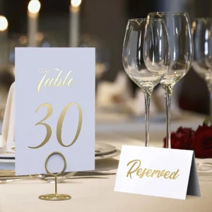 Table Numbers